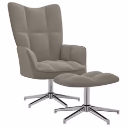 VidaXL 328128, Velours, Gris, mousse, 620 mm, 680 mm, 980 mm