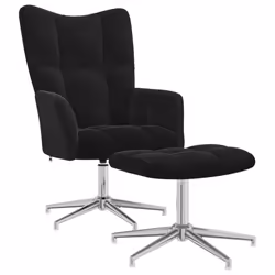 VidaXL 328134, Velours, Noir, mousse, 620 mm, 680 mm, 980 mm