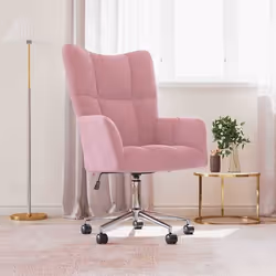 vidaXL Chaise de relaxation Rose Velours - TU