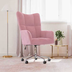 vidaXL Chaise de relaxation Rose Velours - TU