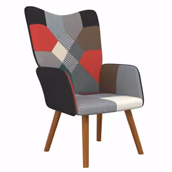 vidaXL Chaise de relaxation Patchwork Tissu - TU