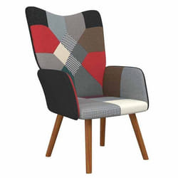 vidaXL Chaise de relaxation Patchwork Tissu - TU
