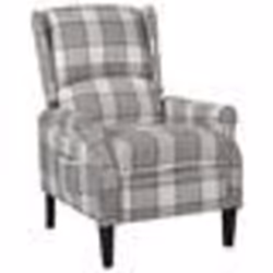 vidaXL Fauteuil inclinable Gris Tissu - TU