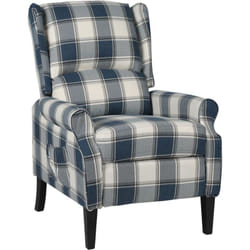 Fauteuil inclinable Bleu Tissu vidaXL