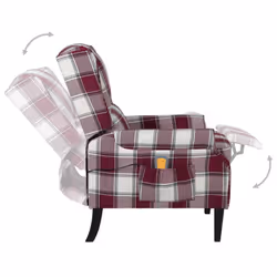 VidaXL 329317 Fauteuil massant électrique Rouge