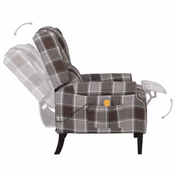 VidaXL 329318 Fauteuil massant électrique Marron