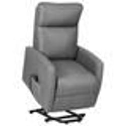 vidaXL Fauteuil Gris clair Tissu - TU