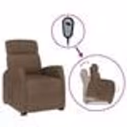 vidaXL Fauteuil Marron Tissu - TU