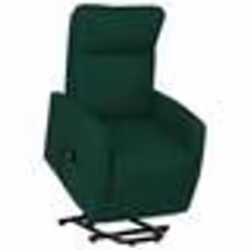 vidaXL Fauteuil Vert foncé Tissu - TU