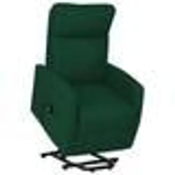 vidaXL Fauteuil Vert foncé Tissu - TU