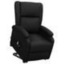 vidaXL Fauteuil Noir Similicuir - TU