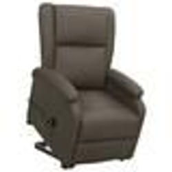 vidaXL Fauteuil Gris Similicuir