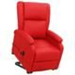 vidaXL Fauteuil Rouge Similicuir