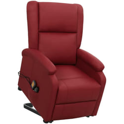 Vidaxl - Fauteuil de massage Rouge bordeaux Similicuir