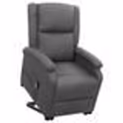 vidaXL Fauteuil Gris foncé Tissu - TU