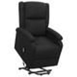 vidaXL Fauteuil Noir Tissu - TU