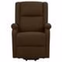 vidaXL Fauteuil Marron foncé Tissu - TU