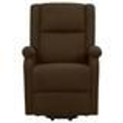 vidaXL Fauteuil Marron foncé Tissu - TU