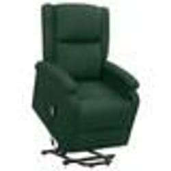 vidaXL Fauteuil Vert foncé Tissu - TU