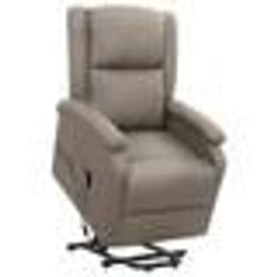 vidaXL Fauteuil Taupe Tissu - TU