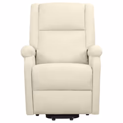 VidaXL 329718 Fauteuil massant électrique Crème