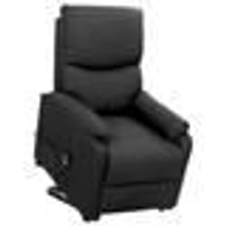 vidaXL Fauteuil Gris foncé Tissu - TU