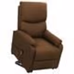 vidaXL Fauteuil Marron Tissu - TU