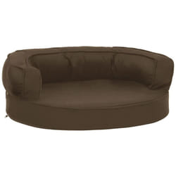 Matelas de lit ergonomique pour chien 60x42 cm Aspect de lin Vidaxl