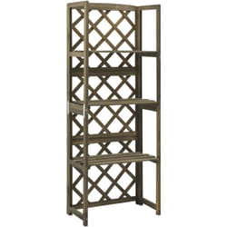 Vidaxl - Treillis avec étagères Gris 55x30x140 cm Bois de sapin massif