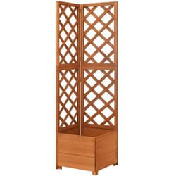 Vidaxl - Jardinière d'angle en treillis 40x40x150cm Bois de sapin massif