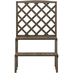 Vidaxl - Support de plantes et treillis Gris 70x42x115 cm Bois de sapin