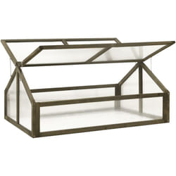 Serre Gris 114x80x50 cm Bois de sapin - Vidaxl