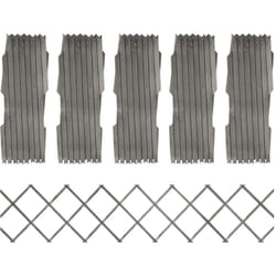 Vidaxl - Clôture à treillis 5 pcs Gris Bois de sapin massif 180x30 cm