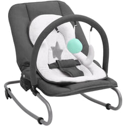 Vidaxl - Transat pour bébé Anthracite Acier