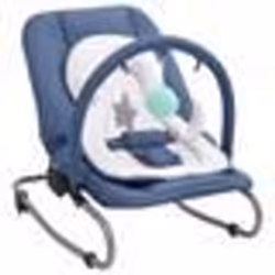 vidaXL Transat pour bébé Bleu marine Acier - TU