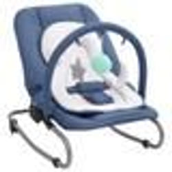 vidaXL Transat pour bébé Bleu marine Acier - TU