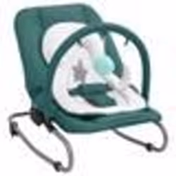 vidaXL Transat pour bébé Vert Acier - TU