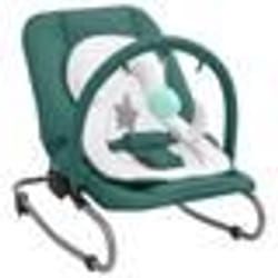 vidaXL Transat pour bébé Vert Acier - TU
