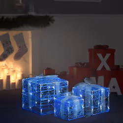 Créez une touche d'éclat dans votre maison de Noël avec ces boîtes-cadeaux ! Ces boîtes lumineuses sont fabriquées en acryliq ...