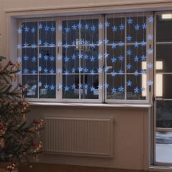 vidaXL Guirlande lumineuse à étoiles LED 500 LED Bleu 8 fonctions - TU