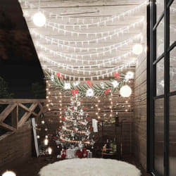 Vidaxl - Guirlande lumineuse Globe 20 m 200 led Blanc froid 8 fonctions