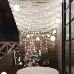 Vidaxl - Guirlande lumineuse Globe 40 m 400 led Blanc froid 8 fonctions
