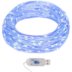 Vidaxl - Guirlande lumineuse micro led 40m 400 led bleu 8 fonctions