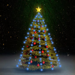 vidaXL Guirlande lumineuse d'arbre - Bleu 180 LED