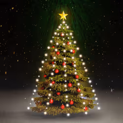 Ces guirlandes lumineuses à LED de sapin de Noël sont spécialement conçues pour décorer votre sapin de Noël et créent une amb ...