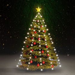Vidaxl - Guirlande lumineuse d arbre de Noël 210 led Blanc froid 210 cm
