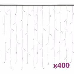 Ce rideau lumineux à glaçons est excellent pour une utilisation comme un complément d’éclairage à tout projet décoratif. Il e ...