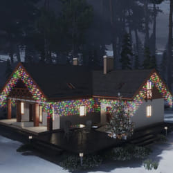 Vidaxl - Rideau lumineux à glaçons led 10m 400LED Multicolore 8fonctions