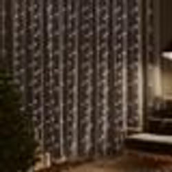vidaXL Rideaux lumineux à LED 3x3 m 300 LED Blanc froid 8 fonctions - TU