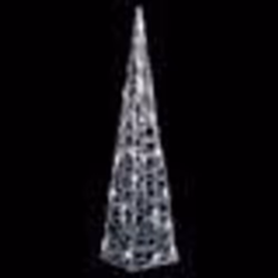 vidaXL Cône lumineux décoratif à LED Acrylique Blanc froid 60 cm - TU